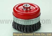 cup brushes/wire brush/shank crimped wire brush