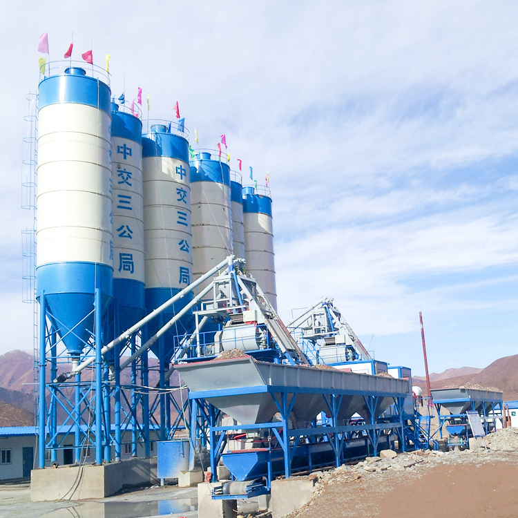 HZS25 stationary ready - mixed concrete batching plant