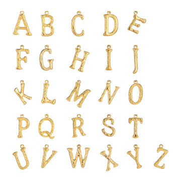 Amiee Jewelry 18K Gold Plated Stainless Steel Initial Letter A-Z Pendant Necklaces - Wholesale
