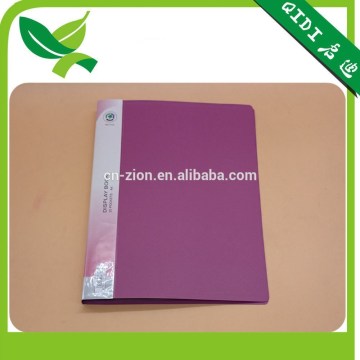 A4 pink plastic file folder