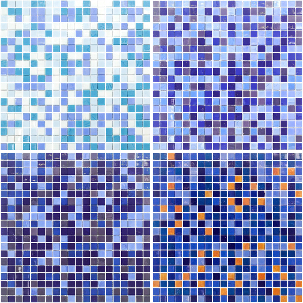Italian Inside 15x15 Deco Glass Mosaic Art Tiles