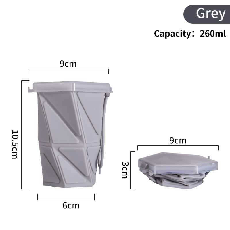 vaso de agua plegable MFZ-J007 foldable water cup MFZ-J007