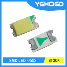 Tamanhos de LED SMD 0603 vermelho