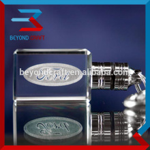 Factory Direct Sale 3d Laser Led Crystal Keychain