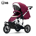 Premium lederen materiële Air wiel Baby wandelwagen