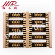 wood shoe brush boot scraper mat,boot scrubber