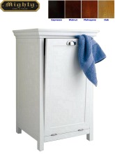 Wooden Tilt-Out Bathroom Storage Clothes Hamper