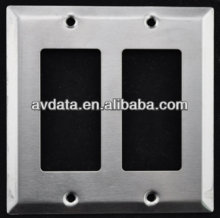 Stainless Steel Decora Wall Plate Frame,US 2-Gang type, For Decora plate