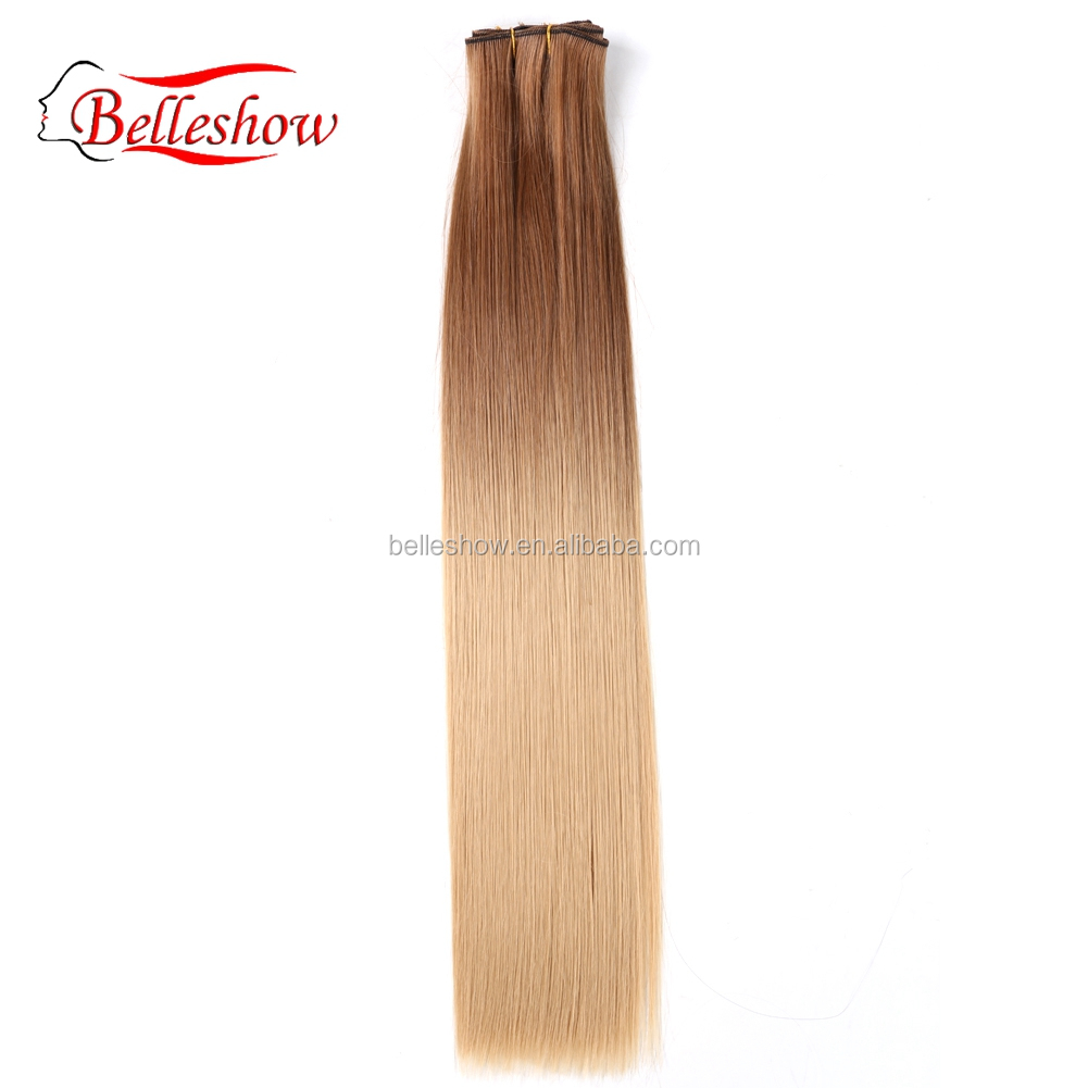 Hot sell Hot sale cheap 6pc Clip-On Hair Extension wholesale factory price synthetic hair straight Clip-On Hair Extension