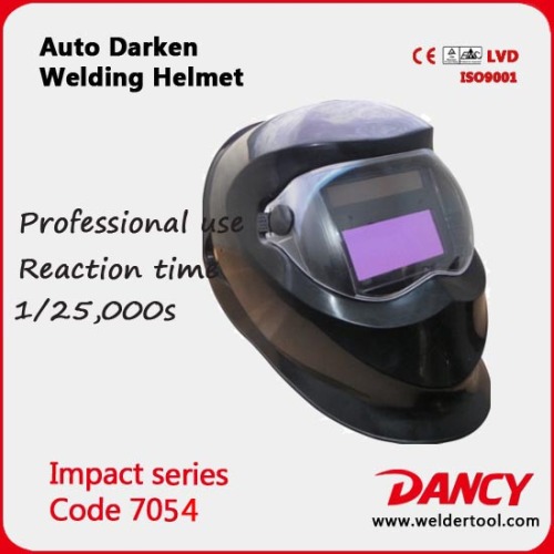 Auto darkening arc welding helmet