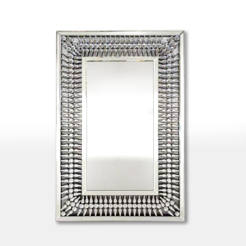 Venetian Rectangle Crushed Diamond Crystal Decorative Mirrors for Living Room