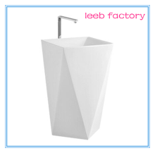 Unique Ceramic Basin Western Style Bathroom Pedestal Sinks/
