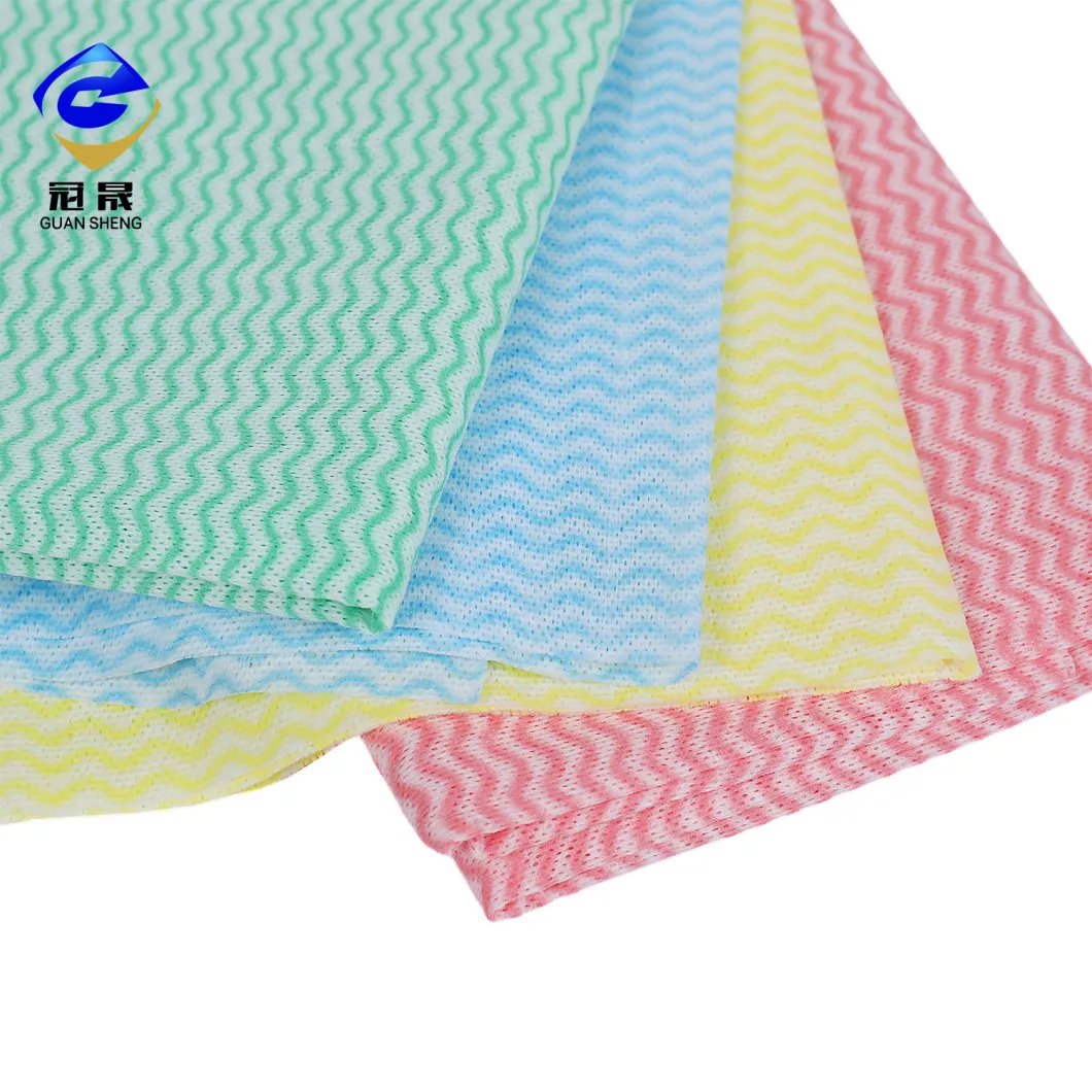 Wave Spunlaced Printed Nonwoven Fabric
