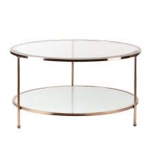 Goldie 1920s Cocktail Table - Art Deco Gold and Mirrored Design