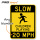 HI-VIZ Reflective STOP-SLOW traffic SIGN