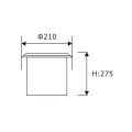 LEDER Đèn chiếu sáng xung quanh LED hiện đại tròn 30W