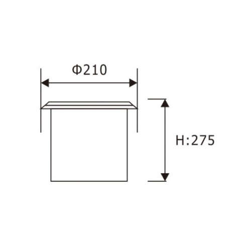 LEDER Generik Putaran Modern 30W LED Inground Light