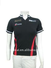 Women's spandex cotton tight short sleeve V-neck t shirt