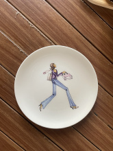 French Blues Berry Dessert Plate