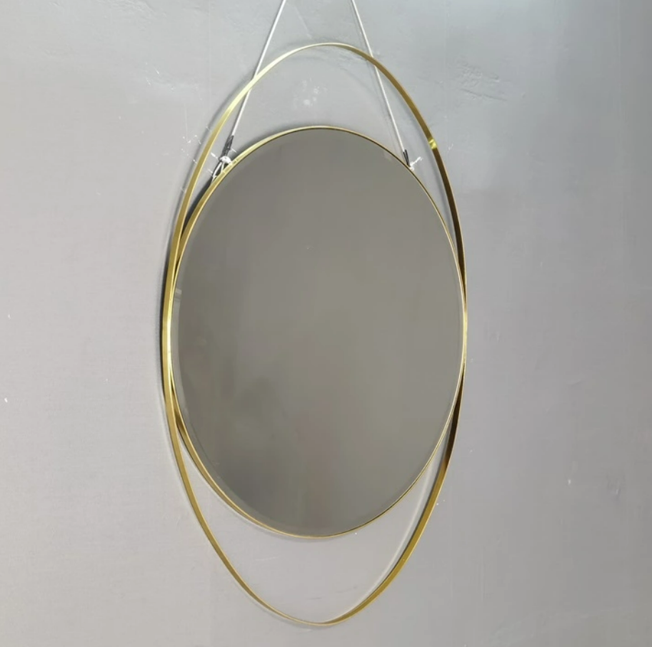 Miroir de chambre moderne anti-horaire