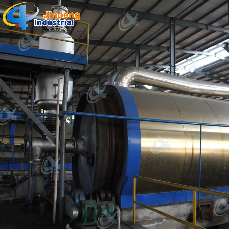 Batch tire plastic pyrolysis plant