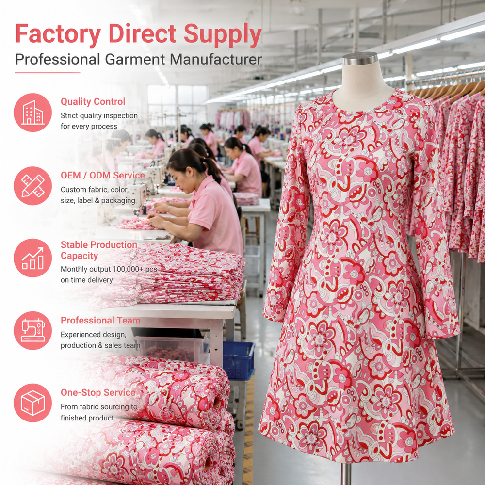 Антибактериальное платье рабочей формы из полиэфирного волокна с воротником на шее Anti-Bacterial Polyester Fiber Neck Work Uniform Dress