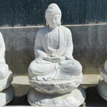 Hot sale indian style white marble stone buddha statue