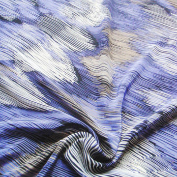 Abstract Printed Fabric Pure Silk Crepe De Chine,Silk Crape Fabric from Direct Factory
