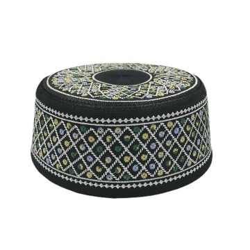 Wholesale Hand-Embroidered Kufi Cap for Muslim Men