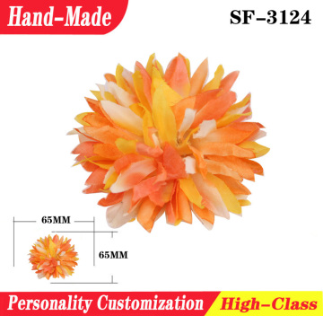 Customize artificial fabric flower accessory female sandal accessory