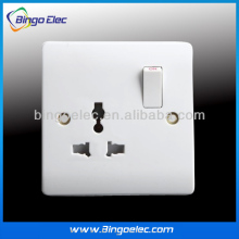 13a universal switched wall socket with neon