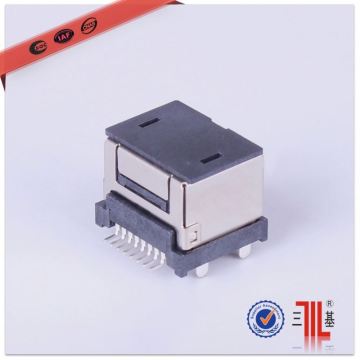 rj45 to balun panel smt rj45 waterproof panel mount rj45 ethernet connector