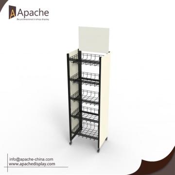 Moveable Metal Wine Display Stand
