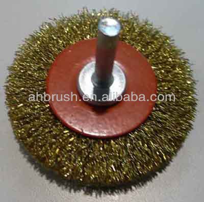 Industrial brush brass wire polishing brush with long shaft