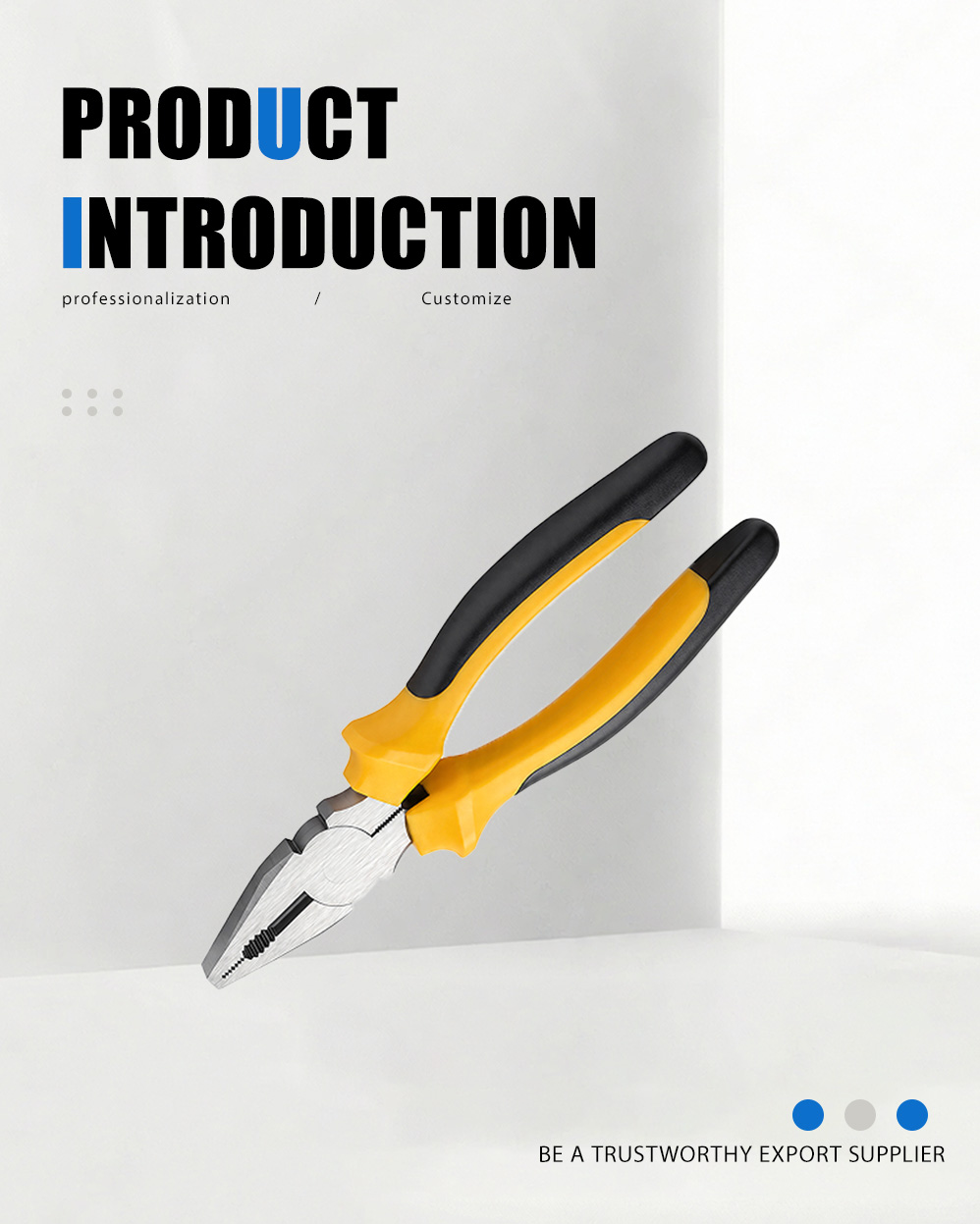 انبر ترکیبی به سبک آمریکایی (55#) American Style Combination Pliers(55#)