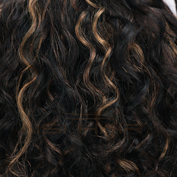 Aisi Hair Wholesale Cheap Mixed Brown Afro Curly Wave 100% Unprocessed Brazilian Human Hair Wig For Black Women