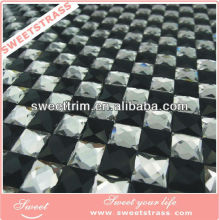 Colored Hotfix strass Trimming Mesh for Christmas Tree