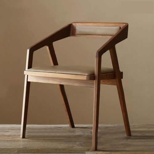 Nordic Style Modern Recling Chair Wooden Dining Chair