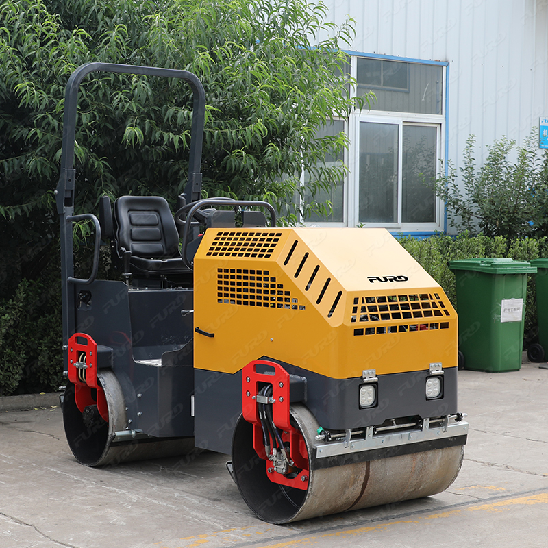 Vibratory Road Roller 1.8 Ton Double Damber Machine Precio