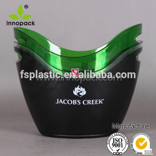 Acrylic party led light ice bucket with Rohs material