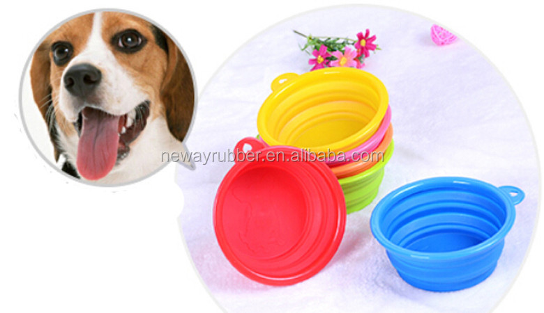 Collapsible Pet Dog Silicone Bowl Feeder