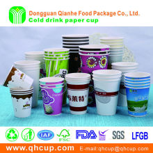 Eco-friendly Bulk cupcakes waxed corrugated Cold Paper Cup