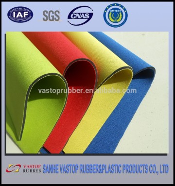 Neoprene nylon sheet for wetsuit neoprene rubber fabric