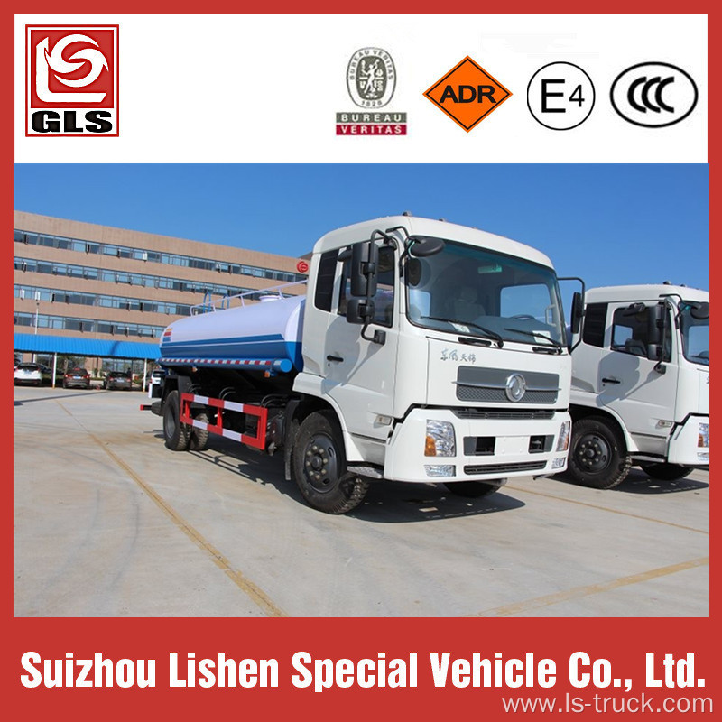 Export 10000L Dongfeng Water Truck 180HP Water Tanker