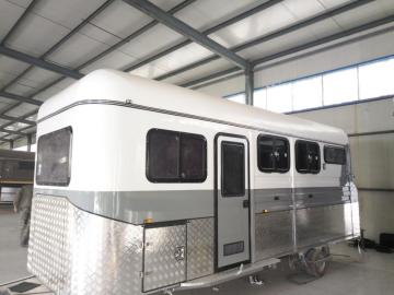 Two Horse Angle Load Horse Camper Trailer