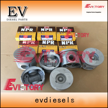 ISUZU engine parts piston 6SA1TC piston ring