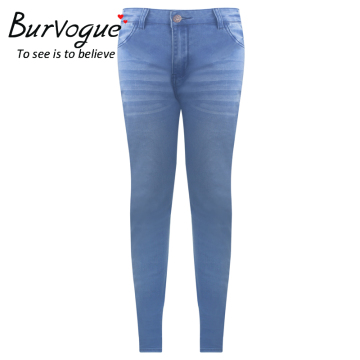 Burvogue New High Waist Jeans Women Jeans Stretch Butt Lifting Leggings Elastic Skinny Jeans Pencil Pants Trousers