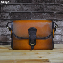 Vegetable tanned leather womens handbags leather fashion genuine leather handbags