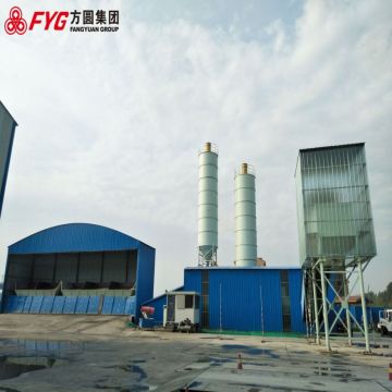 Stationary stabilized soil concrete batching plant