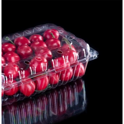 Boîte d'emballage en plastique RPET pour emballage de tomates